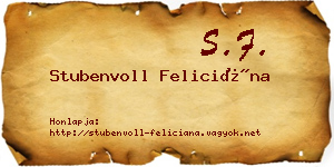 Stubenvoll Feliciána névjegykártya